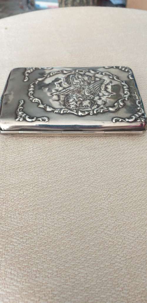 Antique Hallmarked Silver Reynolds Angels Aide Memoire - (Chester 1901) - (119g)