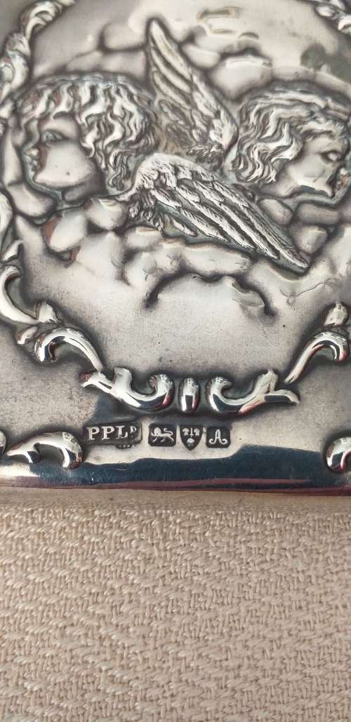Antique Hallmarked Silver Reynolds Angels Aide Memoire - (Chester 1901) - (119g)