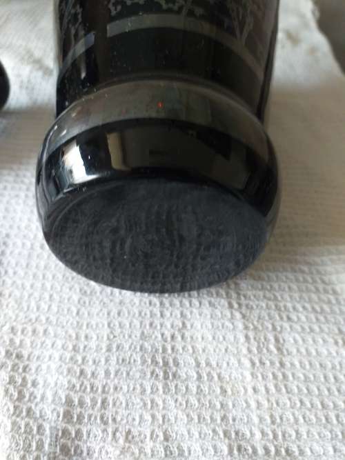 Vintage Italian Sterling Silver Overlay Amethyst Glass Liqueur Decanter