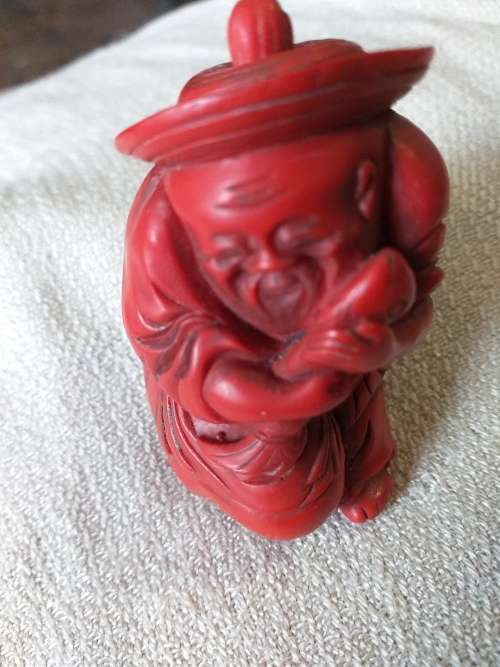 Chinese Old Man With Fish Snuff/Perfume Bottle