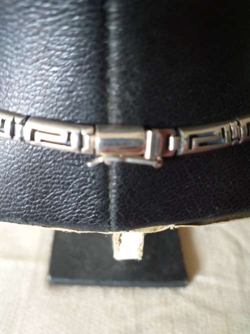 Vintage Sterling Silver And Lapis Lazuli Choker Necklace - (32g)