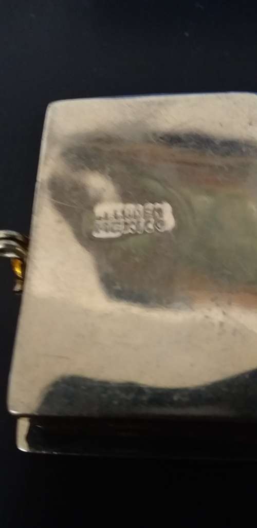 Sterling Silver And Abalone Shell Pill Box