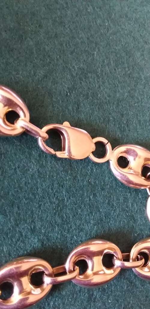 Vintage 9ct Gold `Gucci` Style Link Bracelet - (15.6g)
