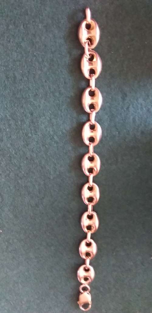 Vintage 9ct Gold `Gucci` Style Link Bracelet - (15.6g)