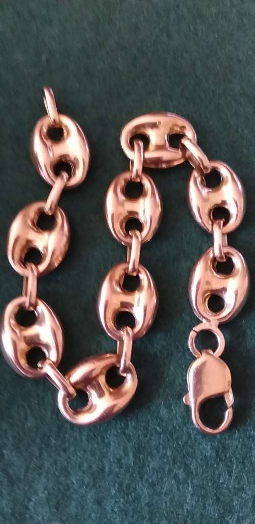 Vintage 9ct Gold `Gucci` Style Link Bracelet - (15.6g)