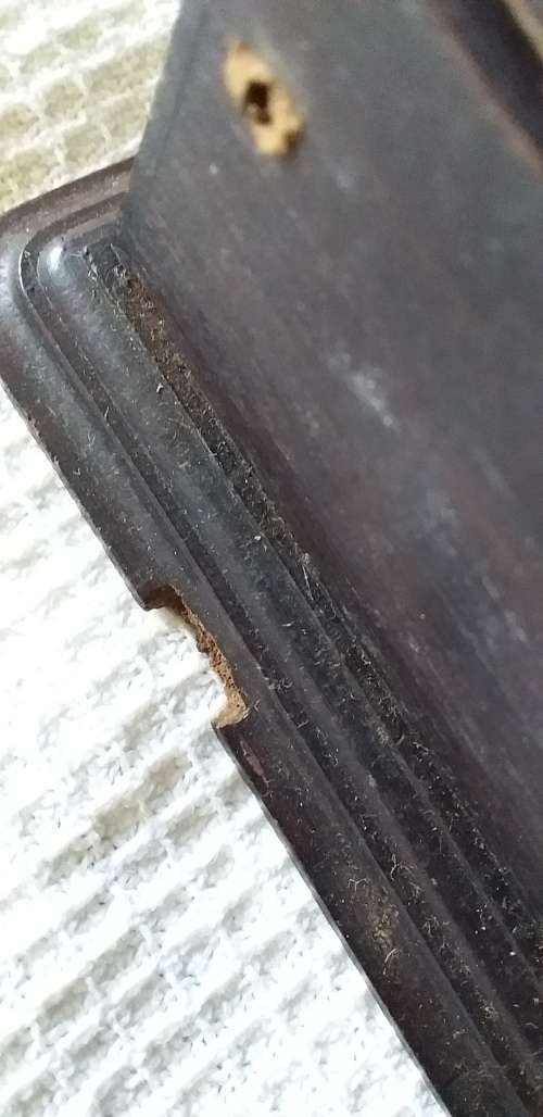 Vintage Silver And Wood Cigar Box