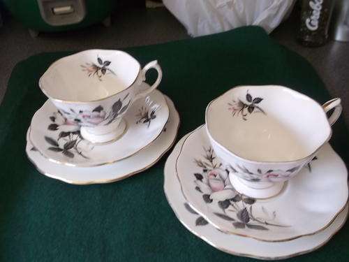Two Royal Albert "Queens Messenger" Trios - (Bid Per Trio To Take Both)