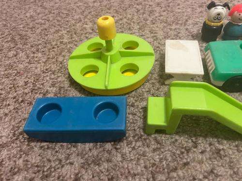 Fisher Price Vintage house with dolls and furniture