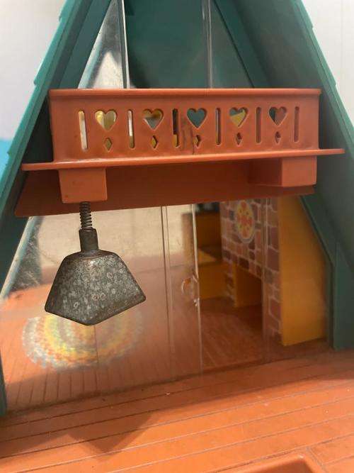 Fisher Price Vintage house with dolls and furniture