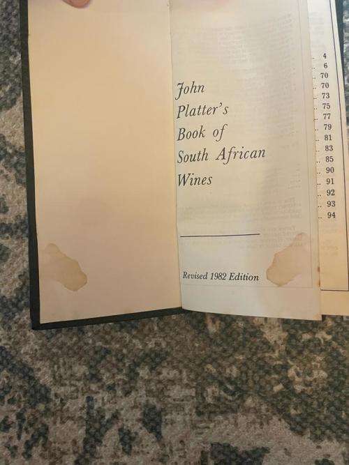 John Platter`s Book of South African Wines Revised 1982 Edition