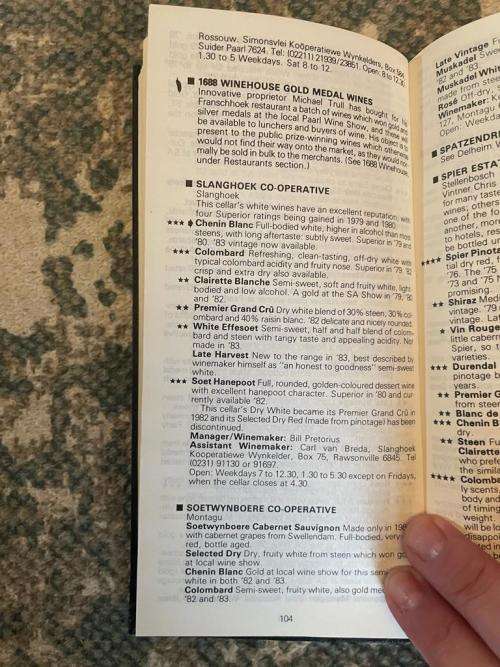 John Platter`s South African Wine Guide 1984