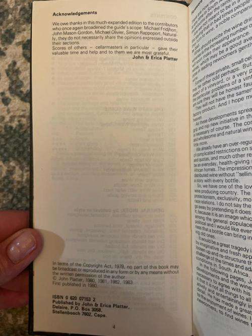 John Platter`s South African Wine Guide 1984