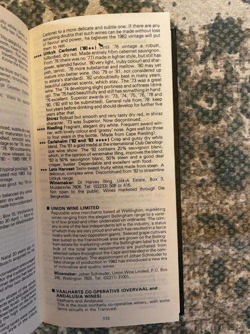 John Platter`s South African Wine Guide 1984