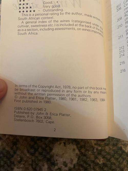 John Platter Wine Guide 1985