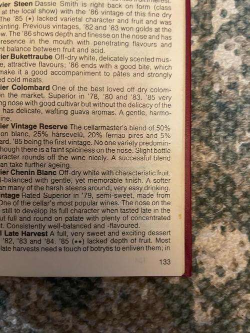 John Platter Wine Guide 1987
