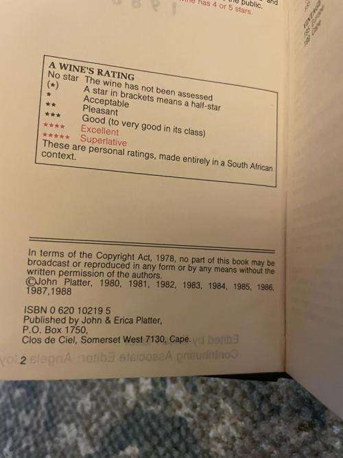 John Platter Wine Guide 1988
