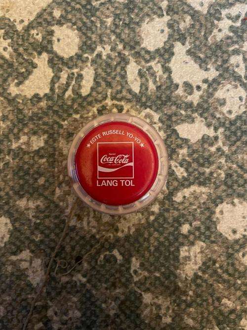 Vintage Coca-Cola Yo-Yo with white rim