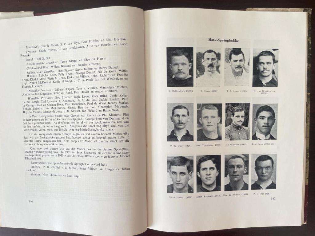 MET DIE MATIES OP DIE RUGBYVELD 1880-1955