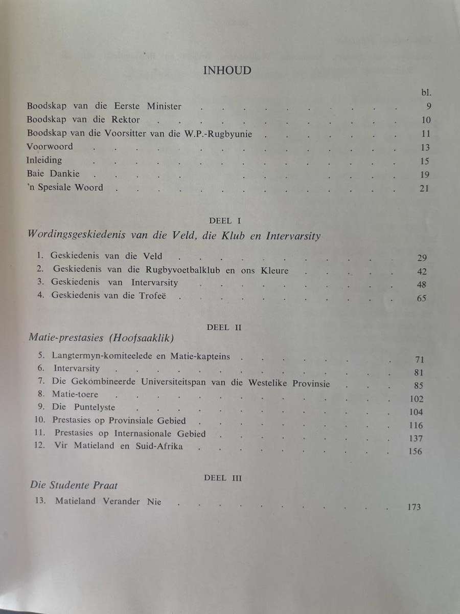 MET DIE MATIES OP DIE RUGBYVELD 1880-1955