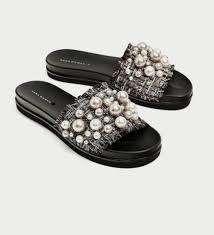 ZARA PEARL SLIDES