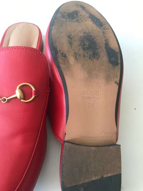 Gucci Inspired Princetown Mule Red