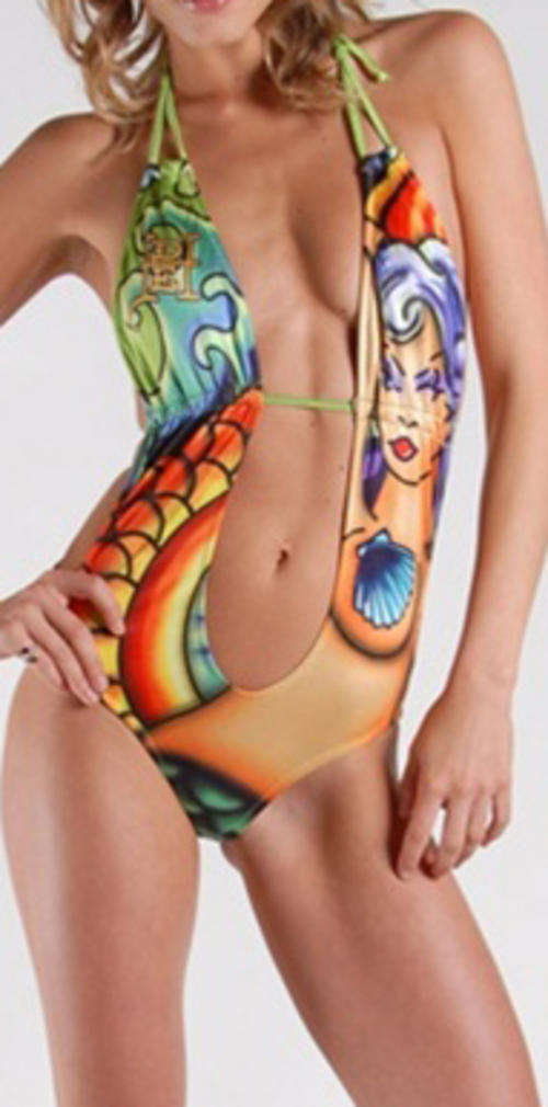 ED HARDY REALLY SEXY Mermaid Swimsuit size S,M,L