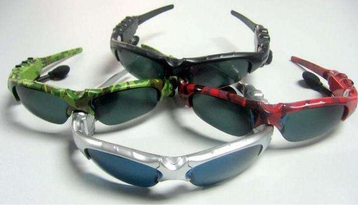 1GB Black New Sunglasses Headset Mp3 Player MP-04