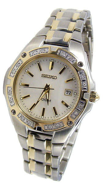 SEIKO Ladies  16 Diamond Mother of Pearl Quartz! **R4999**