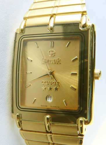 Swiss star watches gold top