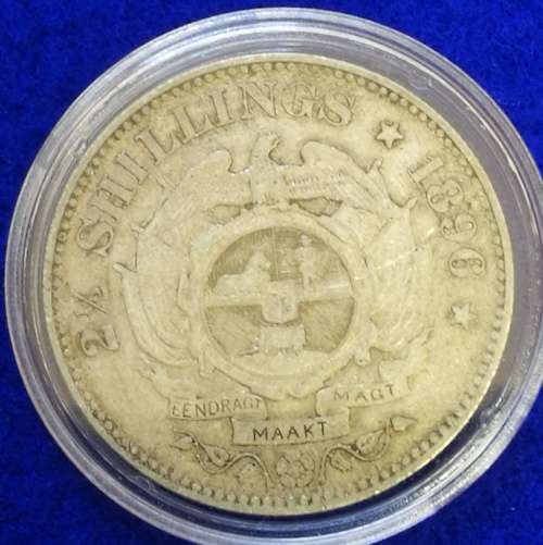 Framed set of ZAR and British coins used during the 2nd Boer war.1899 to 1902.