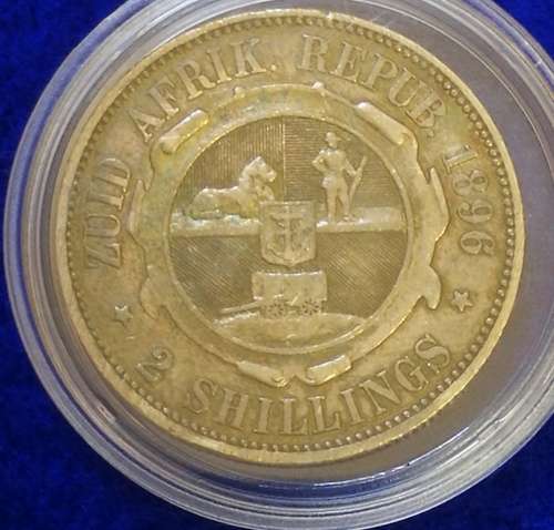 Framed set of ZAR and British coins used during the 2nd Boer war.1899 to 1902.