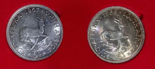 Crowns Of South Africa. 1947 to 1964. In presentation box