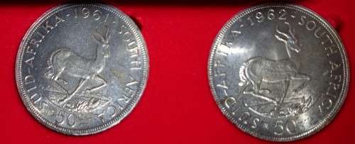 Crowns Of South Africa. 1947 to 1964. In presentation box