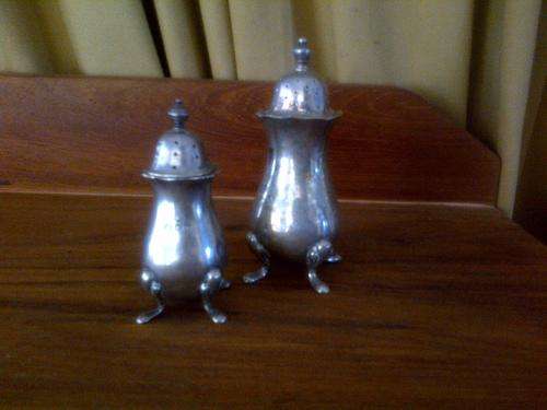 Silver salt shaker