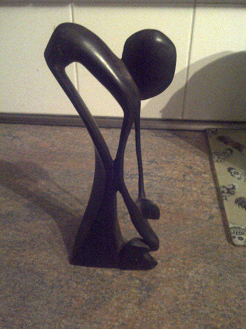 Wooden carved figurine