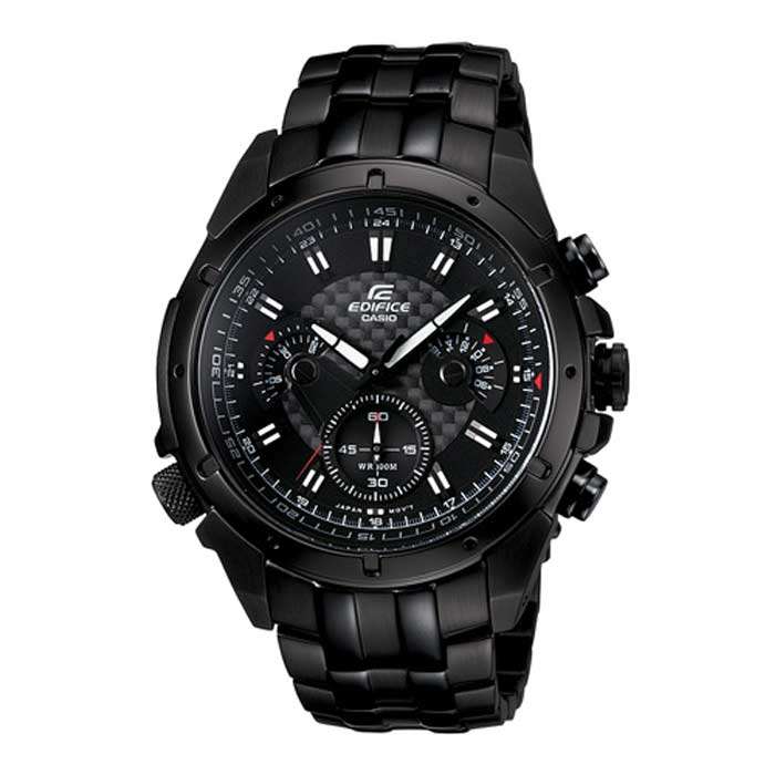 Casio Edifice All Black Chronograph Watch EF-535BK-1AV