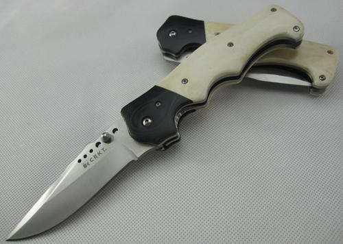 CRKT 7085 Crawford Natural Bone Handle OutBurst Razor Sharp Edge