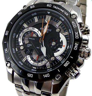 Casio EF-550D-1A Elegance Racing Style Fashion Chronograph Men's Watch, Local Stock!!