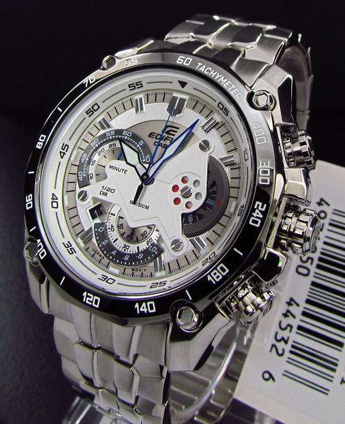 Casio EF-550D-7A Elegance Racing Style Fashion Chronograph Men's Watch