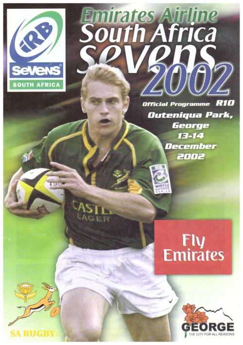 Rugby programme. 2002 SA Leg of IRB Sevens. George