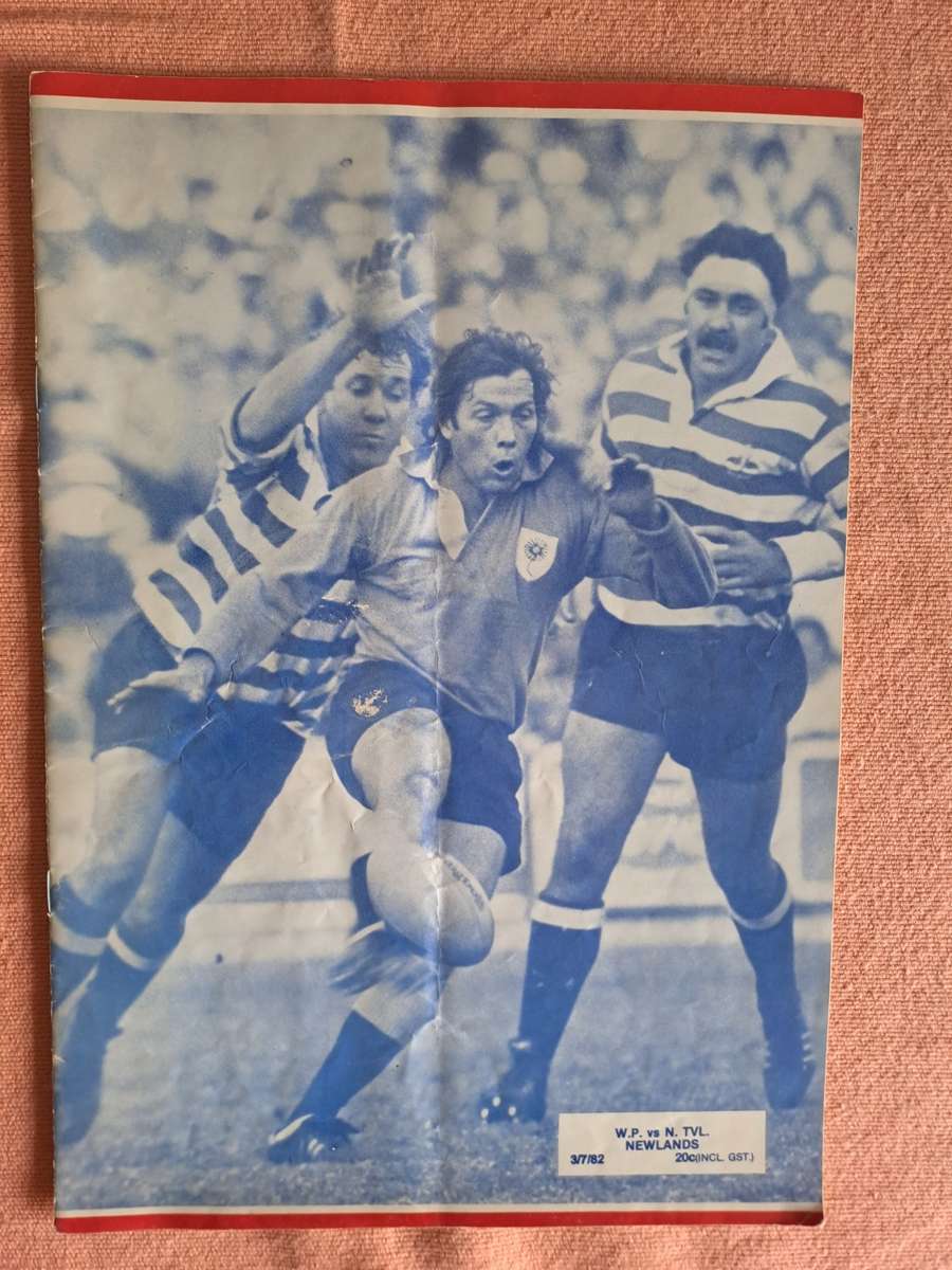 Rugby programme. WP vs NTvl 3 July 1982