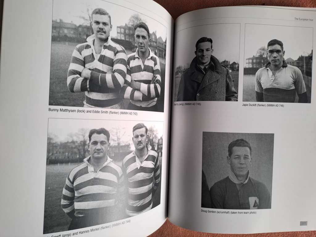 Rugby Book `Khaki Clad Springboks` Matches played by SA Armoured Div 1943-46 s/c 152pp As new