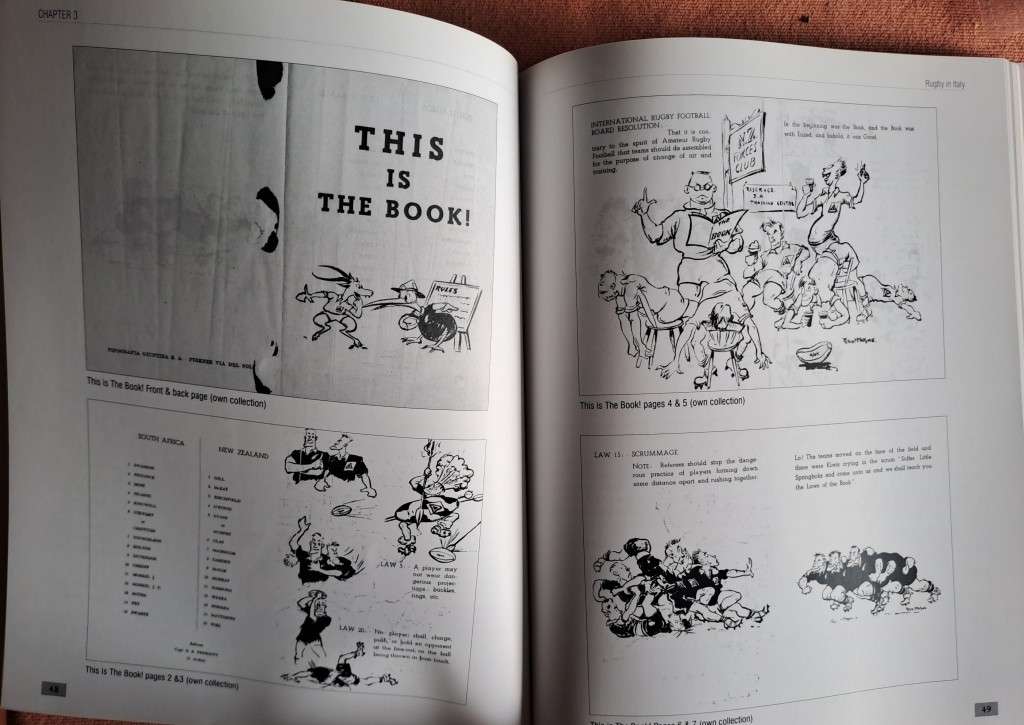 Rugby Book `Khaki Clad Springboks` Matches played by SA Armoured Div 1943-46 s/c 152pp As new