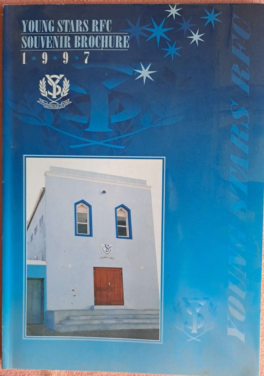Rugby club history. Young Stars RFC. Famous rugby club of the Bo-Kaap. Full-colour 64 pp