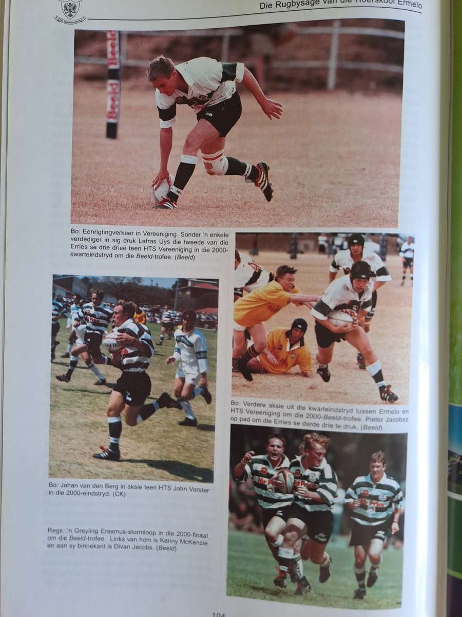 Two rugby books. The history of rugby at the Ermelo HS 1914-2000 (Vol I) & 2000-14 (Vol II) Signed