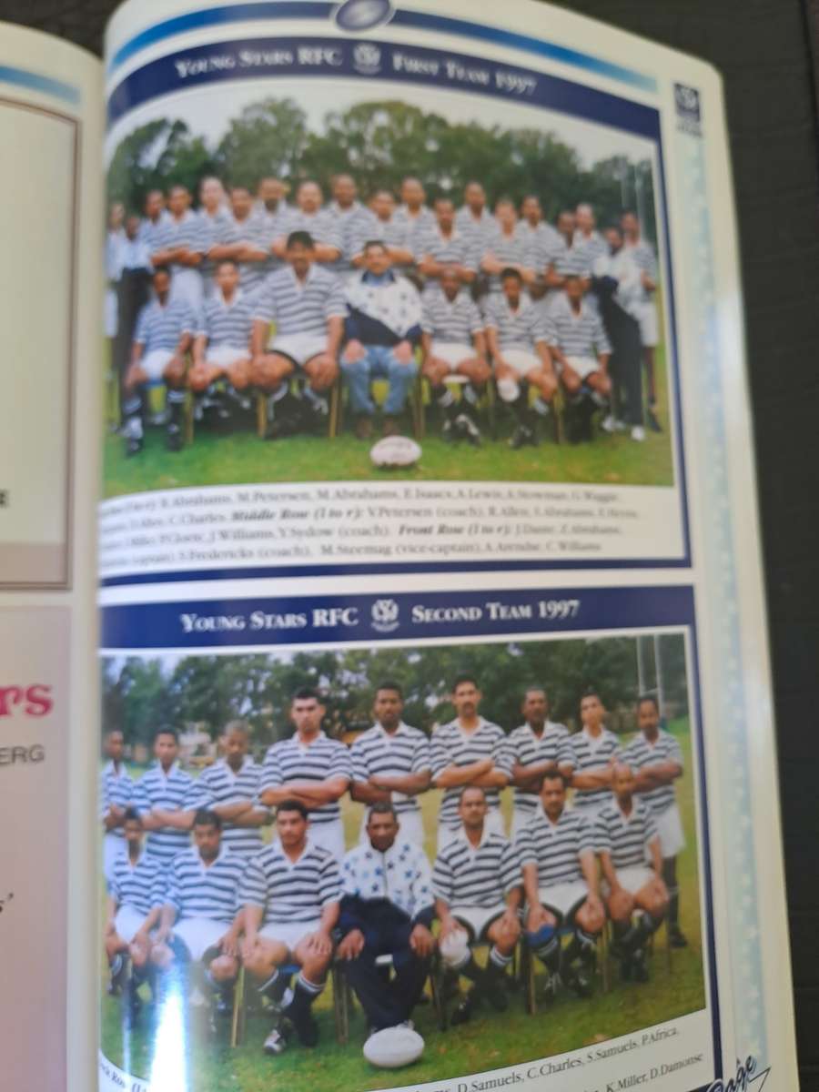 Rugby club history. Young Stars RFC. Famous rugby club of the Bo-Kaap. Full-colour 64 pp