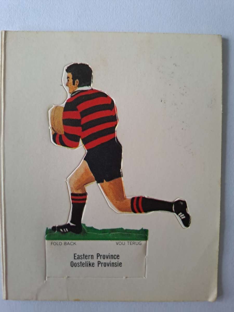 Eastern Province. Shell SA Rugby teams `Pop-ups`. c1974 Size of card 60mmx75mm VERY SCARCE