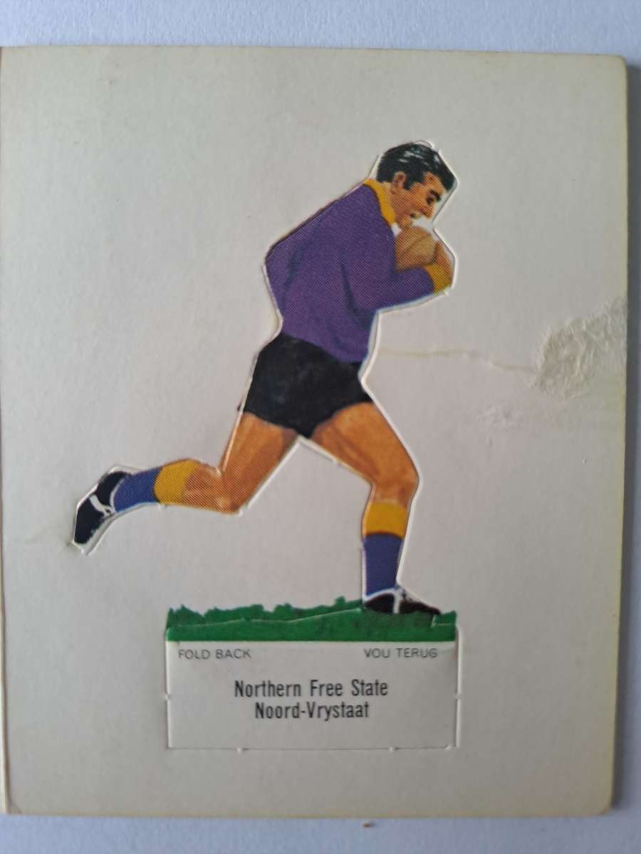 Northern Free State. Shell SA Rugby teams `Pop-ups`. c1974 Size of card 60mmx75mm VERY SCARCE