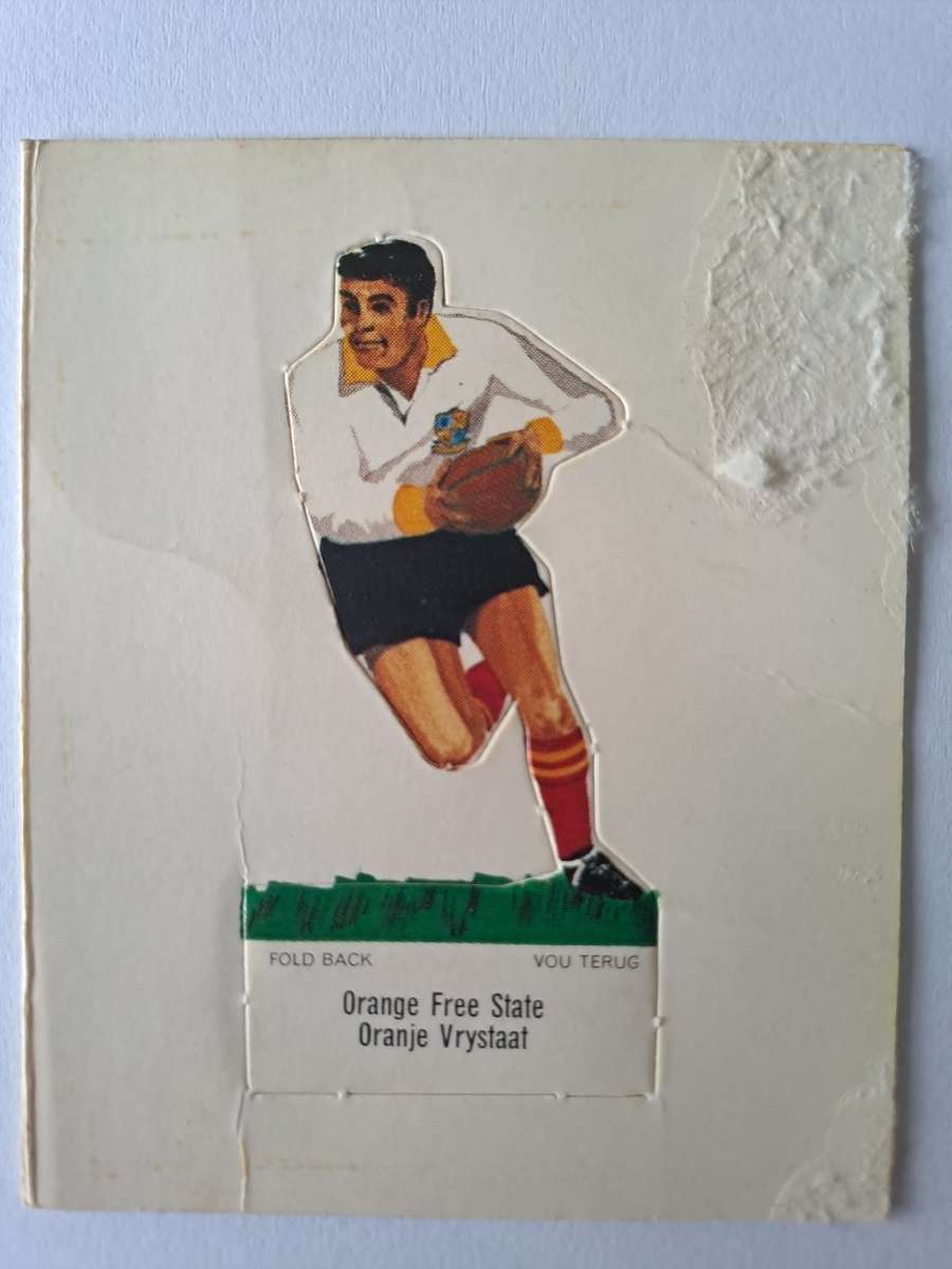 Orange Free State. Shell SA Rugby teams `Pop-ups`. c1974 Size of card 60mmx75mm VERY SCARCE