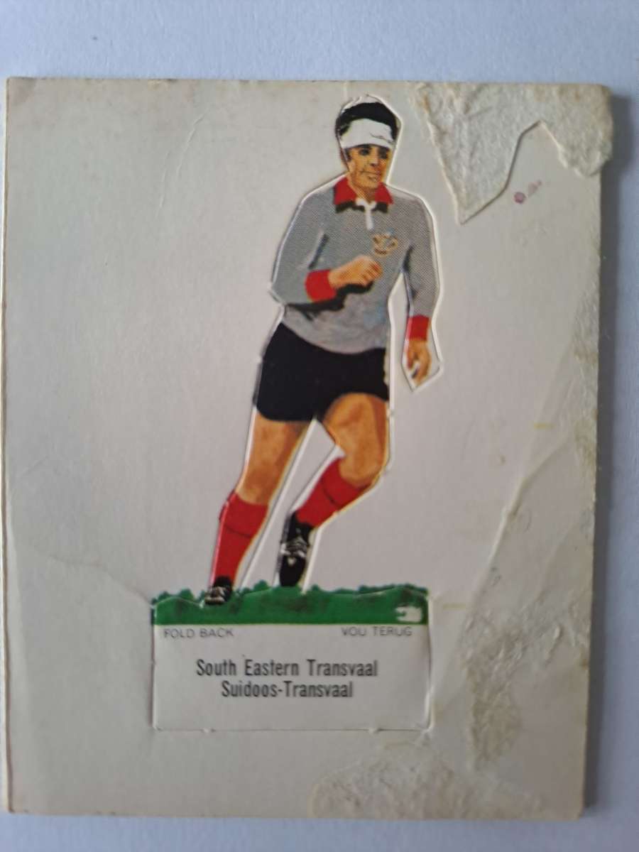South Eastern Transvaal. Shell SA Rugby teams `Pop-ups`. c1974 Size of card 60mmx75mm VERY SCARCE
